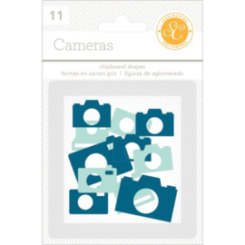 Cameras Chipboard Bleu Studio Calico