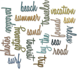 Vacation Script Thinlits by Tim Holtz - Sizzix