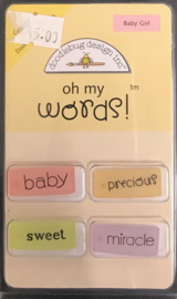 Oh My Words Baby Girl - Doodlebug 