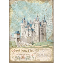 Sleeping Beauty Castle Rice Paper A4 - Stamperia