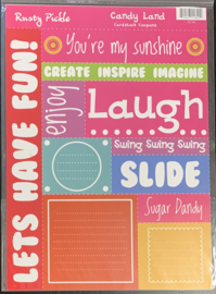 Cardstock Coupons Candy Land - Rusty Pickle