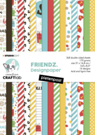 Friends Designpaper Pietenpost - Creative Craftlab