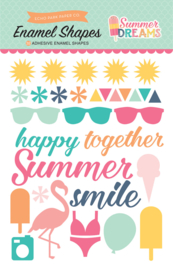 Summer Dreams Enamel Shapes Stickers Echo Park