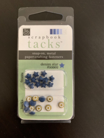 Scrapbook Tacks Star Denim - Chatterbox