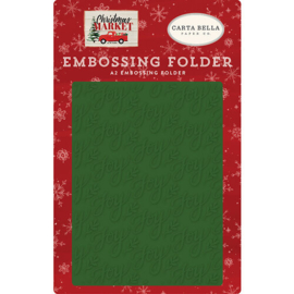 Christmas Market Embossing Folder - Carta Bella