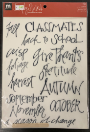 Fall Rub-ons - Making Memories