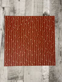 Swizzles & Dots Brick red/cream  - The Paper Loft