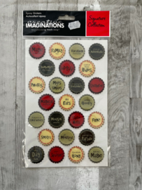 Signature Collection Epoxy Stickers Magical Bottle Caps - Creative Imaginations