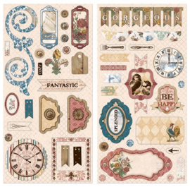 Chipboard Stickers - Provence Collection Bo Bunny 