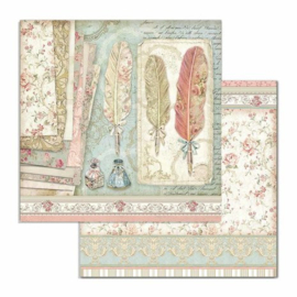 Princess Feathers 12x12 Paper - Stamperia