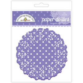 Lilac Polka Dot Doilies - Doodlebug