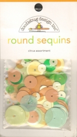 Round Sequins Citrus Assortment - Doodlebug
