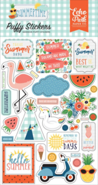 Summertime Puffy Stickers - Echo Park