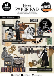 Grunge Collection Die Cut Paper Pad - Studio Light