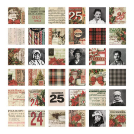 Christmas Collage Tiles - Tim Holtz Idea-ology