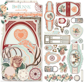 Noteworthy Die-cuts Bella Rosa Collection - Bo Bunny