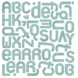 Monogram Stickers - Offbeat Collection - Basic Grey