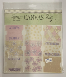 Shabby Chic Canvas Tabs by Teresa Collins - Junkitz