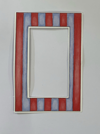 Mini Red/Blue Stripe Frame - My Mind's Eye
