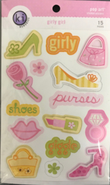 Pop Art Sticker Accents Girly Girl