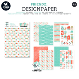 Friends Designpaper Ho Ho Ho Down - Creative Craftlab