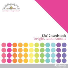 Cardstock Bright Assortment - Doodlebug Design Inc.