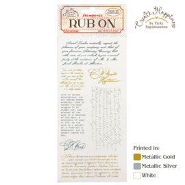 Create Happiness Christmas Letter Rub On - Stamperia