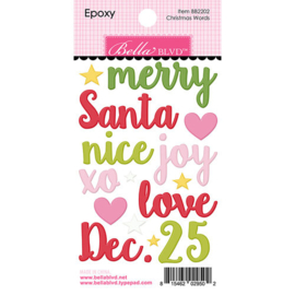 Santa Squad Christmas Words Epoxy - Bella BLVD