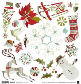 Holiday Stickers - Figgy Pudding Collection BasicGrey