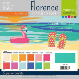 Smooth Cardstock Paper Summer 12x12 - Florence