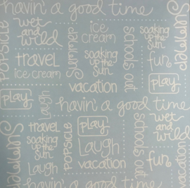 Studio Basics 101 Vacation words - Creative Imaginations