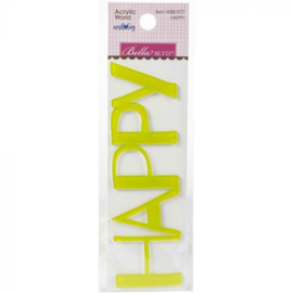 Happy Acrylic Word - Bella BLVD