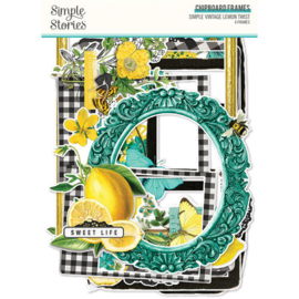 Simple Vintage Lemon Twist Chipboard Frames - Simple Stories