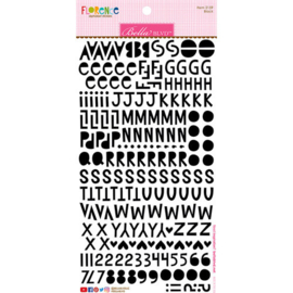 Florence Alpha Stickers Black - Bella BLVD