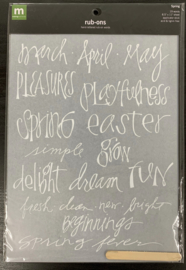 Spring Rub-ons - Making Memories