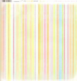 Stripe Delightful Collection - Little Yellow Bicycle