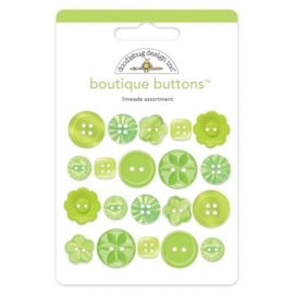 Limeade Boutique Buttons - Doodlebug