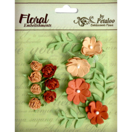 Mini Rose Closers Tan/Brown Petaloo