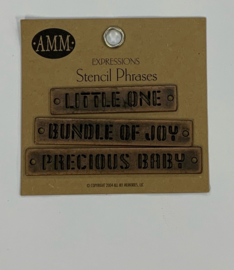 Stencil Phrases Baby - AMM