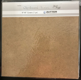 Clip-Board Wood 8"x8" Covers
