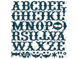 Monogram Stickers - Marrakech Collection Basic Grey