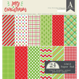 Jolly Christmas 12x12 Paper Pad - Authentique