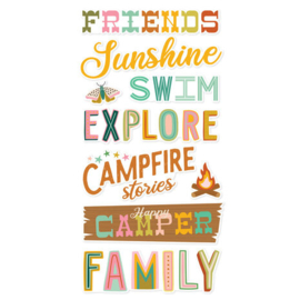 Trail Mix Foam Stickers - Simple Stories