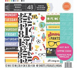 School 12x12 Paper Pad 48 sheets Craft Smith
