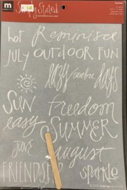 Summer Rub-ons - Making Memories