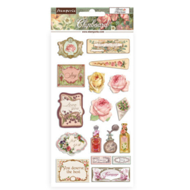 Rose Parfum Chipboard Stickers - Stamperia
