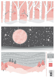 Snowflake Kisses Background - Marianne Design