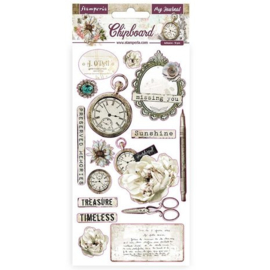 My Romantic Journal Chipboard Stickers - Stamperia