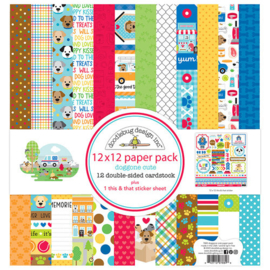 Doggone Cute 12x12 Paper Pack - Doodlebug