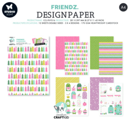 Friendz Designpaper Frenkie's Xmas - Creative Craftlab